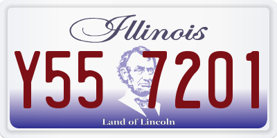 IL license plate Y557201