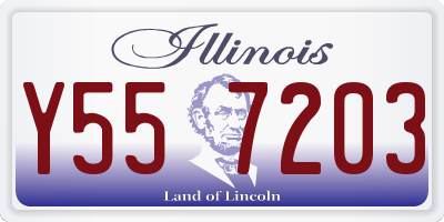 IL license plate Y557203