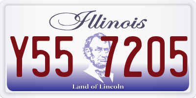 IL license plate Y557205