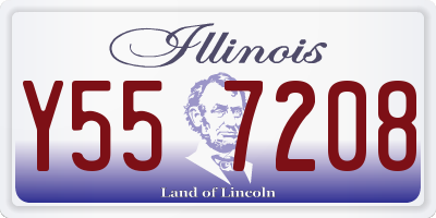 IL license plate Y557208