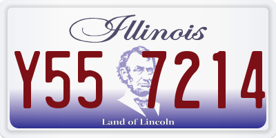 IL license plate Y557214