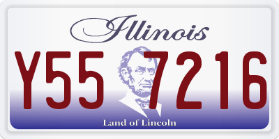 IL license plate Y557216