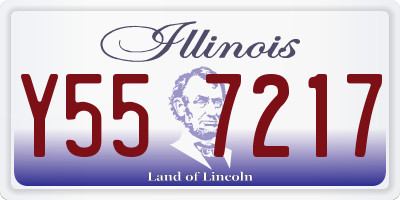 IL license plate Y557217