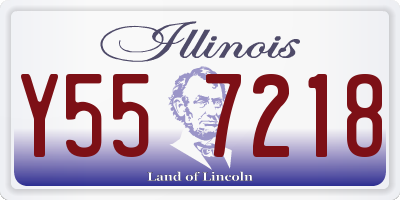 IL license plate Y557218