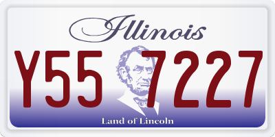 IL license plate Y557227
