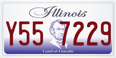 IL license plate Y557229