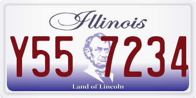 IL license plate Y557234