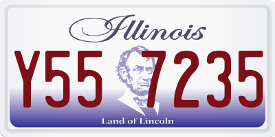 IL license plate Y557235