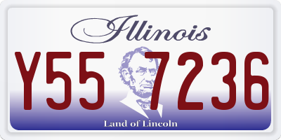 IL license plate Y557236