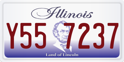 IL license plate Y557237