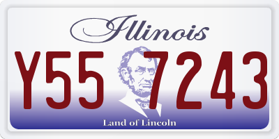 IL license plate Y557243