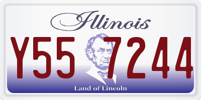 IL license plate Y557244
