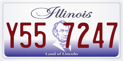 IL license plate Y557247