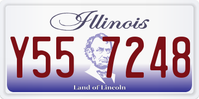 IL license plate Y557248
