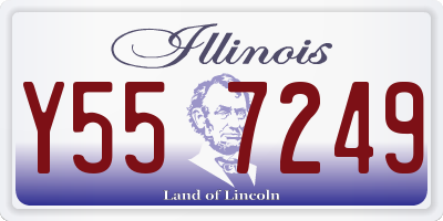 IL license plate Y557249