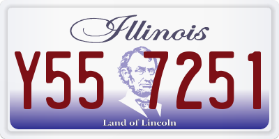 IL license plate Y557251