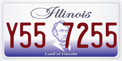 IL license plate Y557255