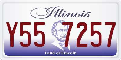 IL license plate Y557257