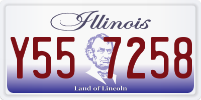 IL license plate Y557258