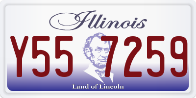 IL license plate Y557259