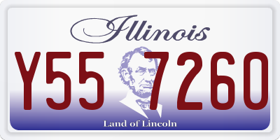 IL license plate Y557260