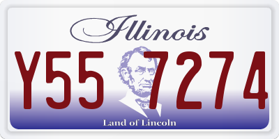 IL license plate Y557274