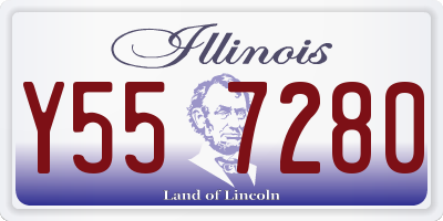 IL license plate Y557280