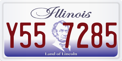 IL license plate Y557285