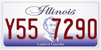 IL license plate Y557290