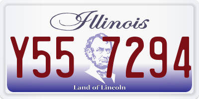 IL license plate Y557294