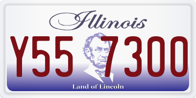 IL license plate Y557300
