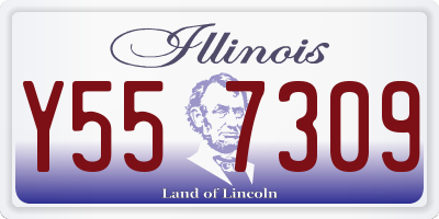 IL license plate Y557309