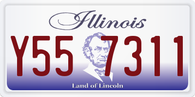 IL license plate Y557311