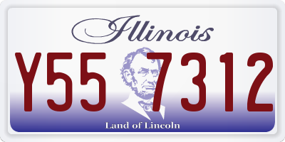IL license plate Y557312