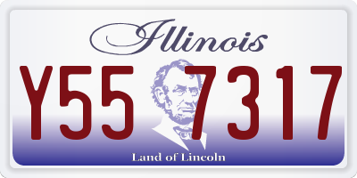 IL license plate Y557317