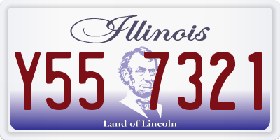 IL license plate Y557321