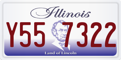 IL license plate Y557322