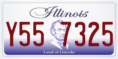 IL license plate Y557325