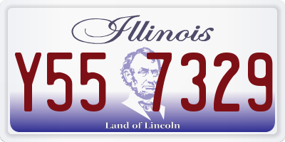 IL license plate Y557329