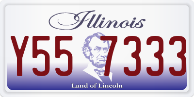 IL license plate Y557333