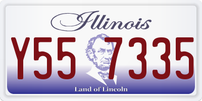 IL license plate Y557335