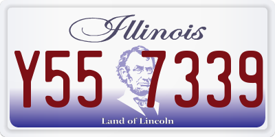 IL license plate Y557339