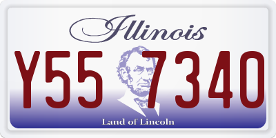 IL license plate Y557340