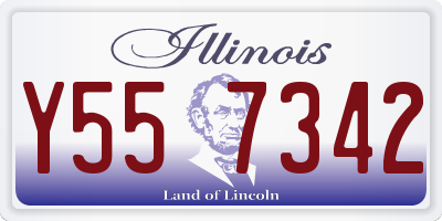 IL license plate Y557342