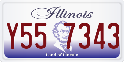 IL license plate Y557343