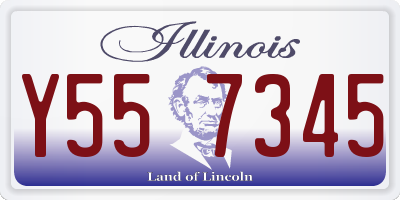 IL license plate Y557345