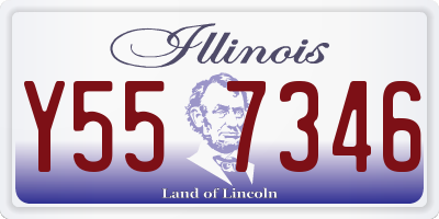 IL license plate Y557346