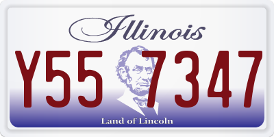 IL license plate Y557347