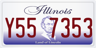 IL license plate Y557353