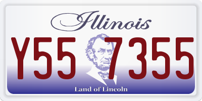 IL license plate Y557355